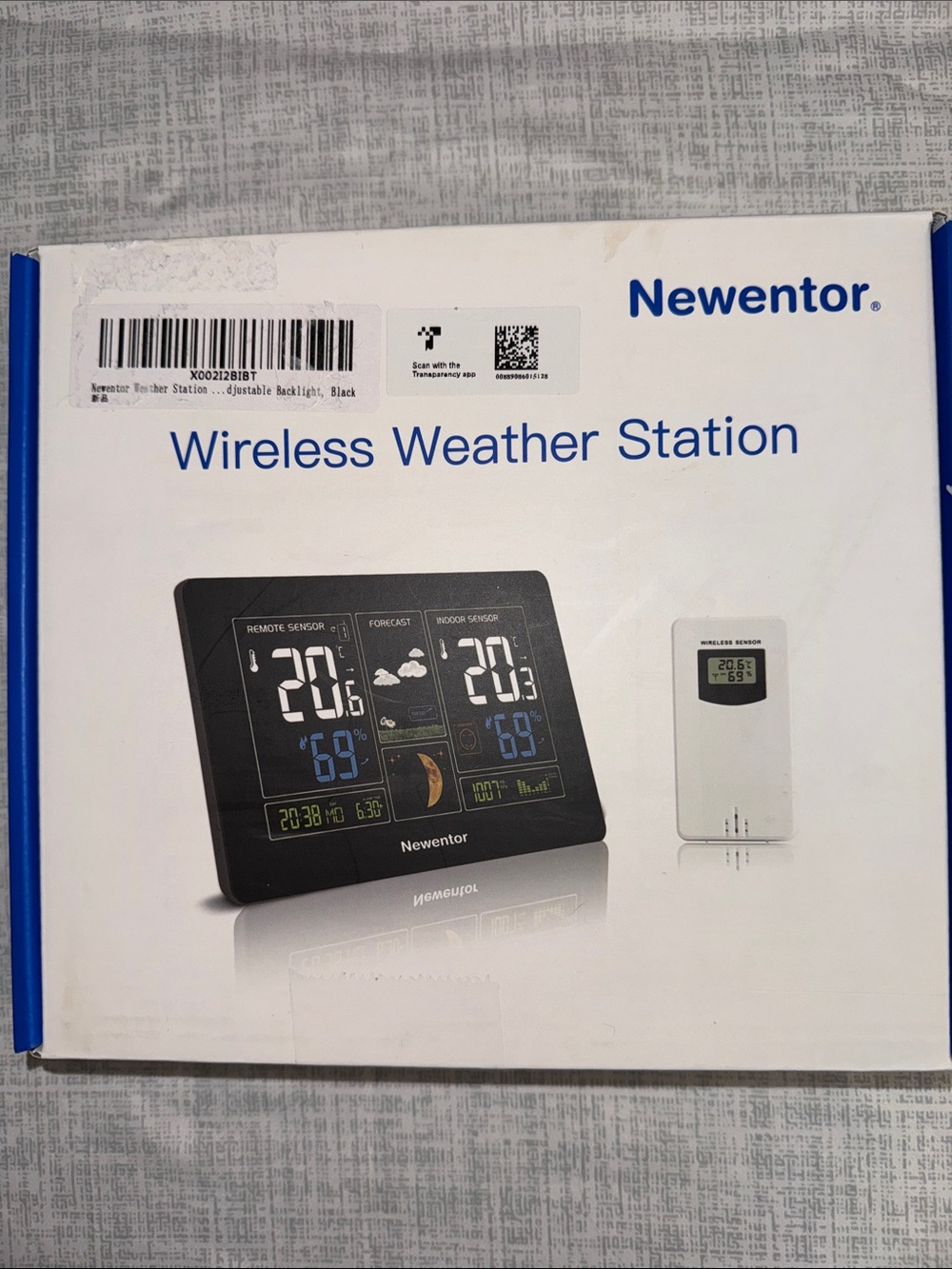 Newentor Wireless Weather Station - Black, NEW in Box